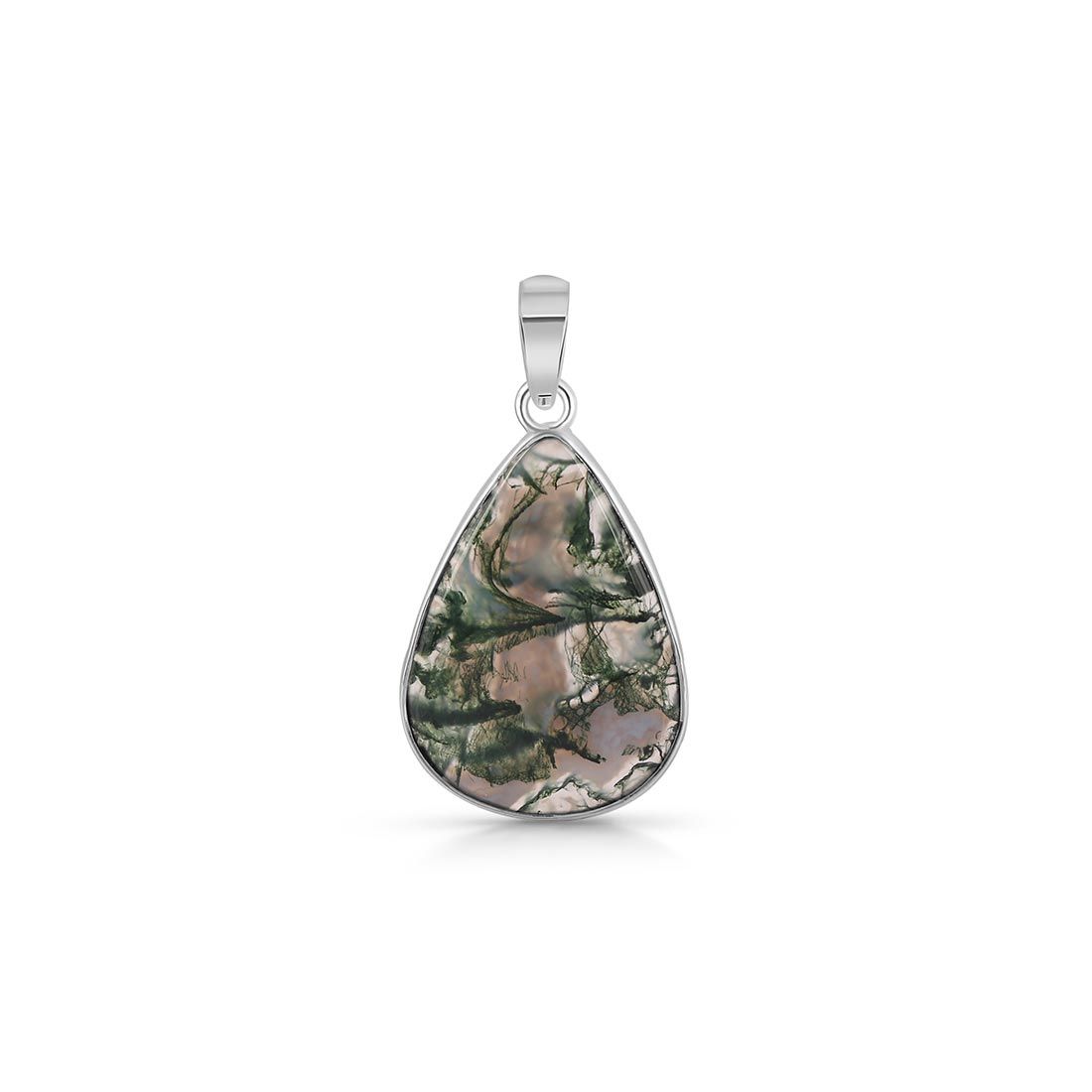 Moss Agate Pendant-(MOA-P-9.)